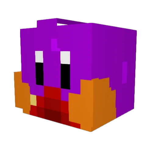 TrapHandlerx14 Minecraft avatar head, 3D render