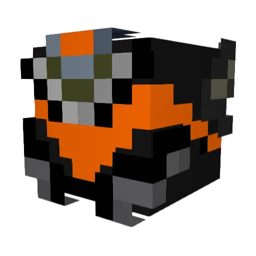 TrapKing_ Minecraft avatar head, 3D render
