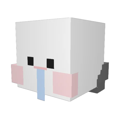 Trap_ark Minecraft avatar head, 3D render