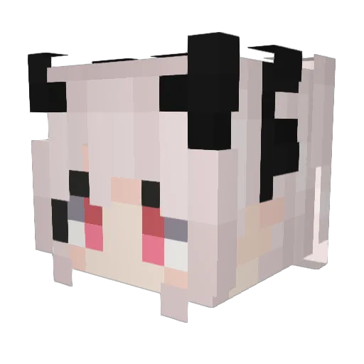 Trapathy Minecraft avatar head, 3D render