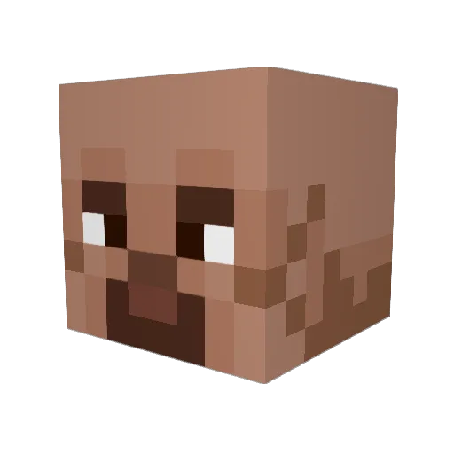 TrapinLive Minecraft avatar head, 3D render