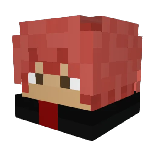 Trappeler Minecraft avatar head, 3D render
