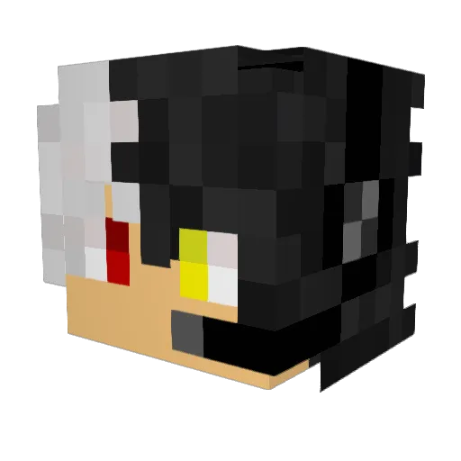 Traps1337 Minecraft avatar head, 3D render