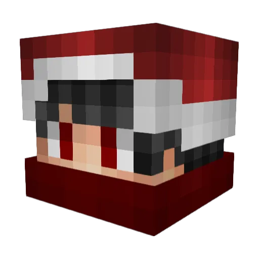 Traps57 Minecraft avatar head, 3D render