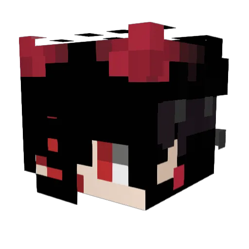 Trapzyy123 Minecraft avatar head, 3D render