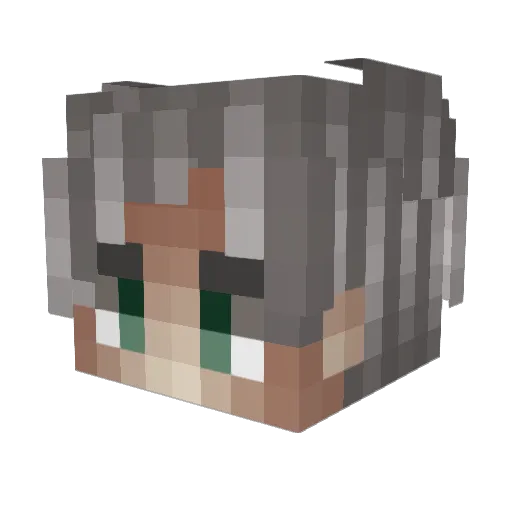 Trash2G Minecraft avatar head, 3D render