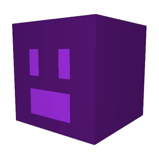 TrashAim Minecraft avatar head, 3D render