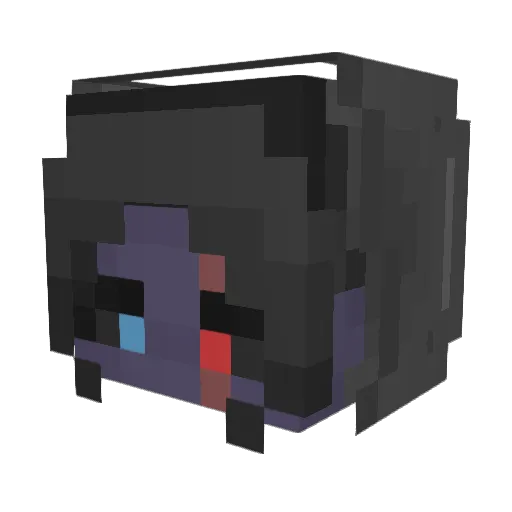 TrashGremlin Minecraft avatar head, 3D render