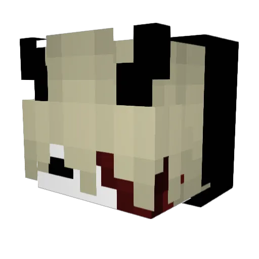 TrashLxrd Minecraft avatar head, 3D render