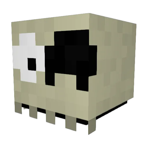 TrashPants69 Minecraft avatar head, 3D render