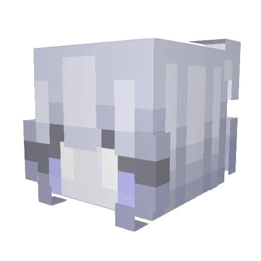 TrashWisp Minecraft avatar head, 3D render