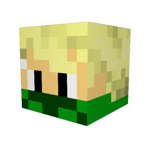 Trash_Boat21 Minecraft avatar head, 3D render