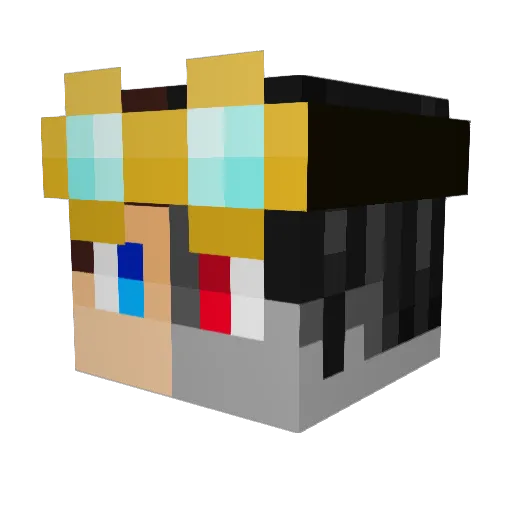 Trash_Panda_442 Minecraft avatar head, 3D render
