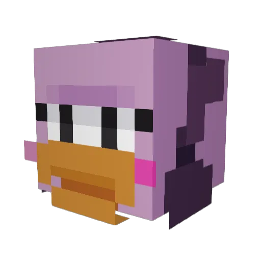 Trashedia Minecraft avatar head, 3D render