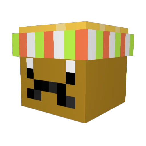 Trashpanda07 Minecraft avatar head, 3D render