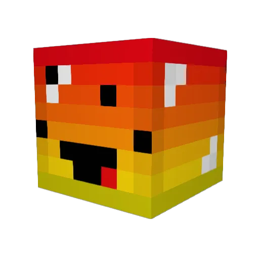 Tratonce Minecraft avatar head, 3D render