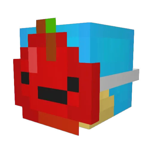 Trauenstein Minecraft avatar head, 3D render
