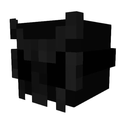 Trauma0 Minecraft avatar head, 3D render