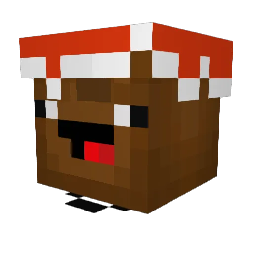 Traumabtw Minecraft avatar head, 3D render