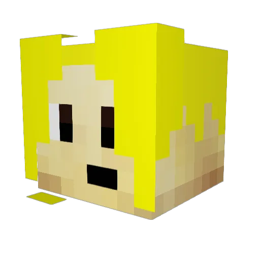 TraumaticMammal Minecraft avatar head, 3D render