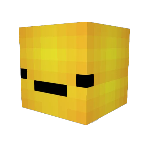 Traveler101_ Minecraft avatar head, 3D render
