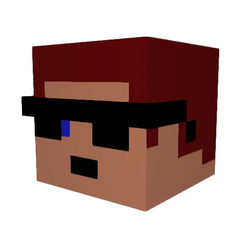 Traveler52 Minecraft avatar head, 3D render