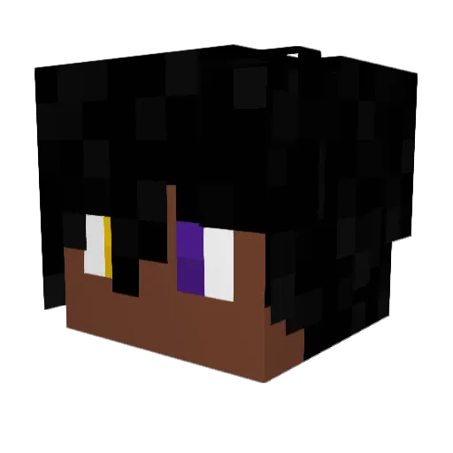 Traveler_Isra Minecraft avatar head, 3D render