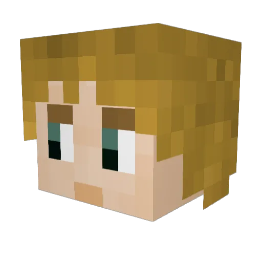 TravellingSquid Minecraft avatar head, 3D render