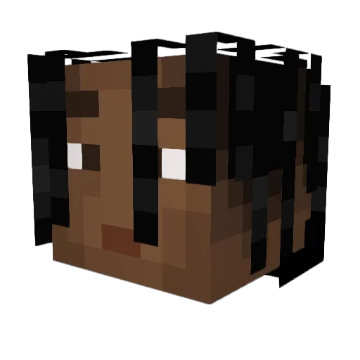 TraviS_11_Scott Minecraft avatar head, 3D render