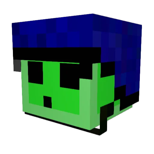 Travis1168 Minecraft avatar head, 3D render
