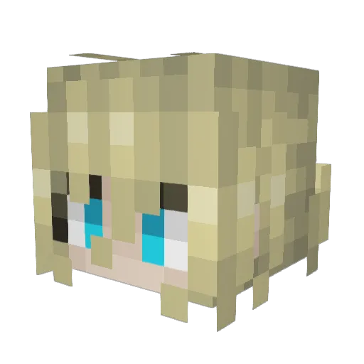 Travis_Bloodmoon Minecraft avatar head, 3D render