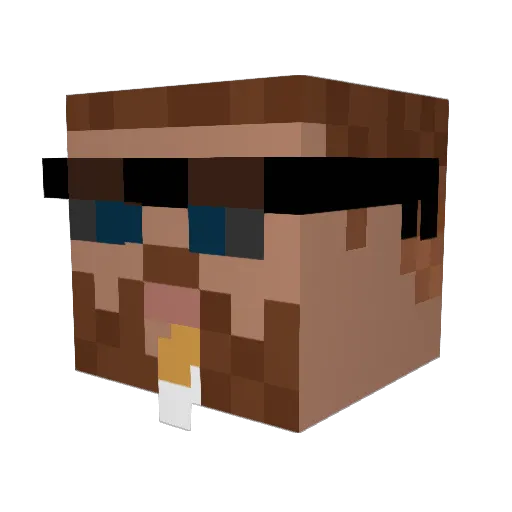 Travis_Szkod Minecraft avatar head, 3D render