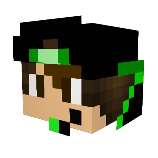 Travo328 Minecraft avatar head, 3D render