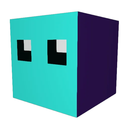 Travoler Minecraft avatar head, 3D render