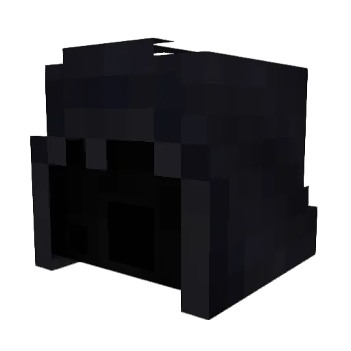 Travv Minecraft avatar head, 3D render