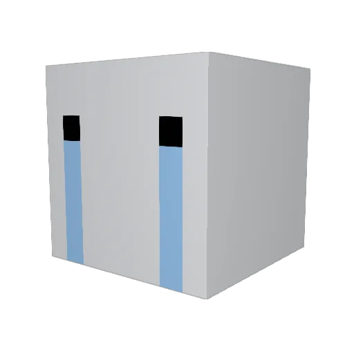 Trawaa Minecraft avatar head, 3D render
