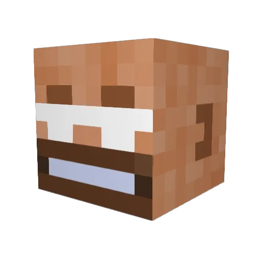 TrawlMan69 Minecraft avatar head, 3D render