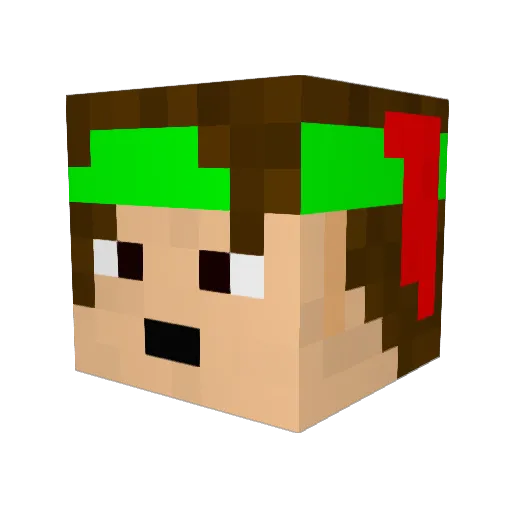 TraxAndersen Minecraft avatar head, 3D render