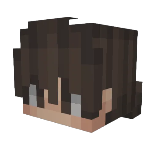 Traxanas_ Minecraft avatar head, 3D render