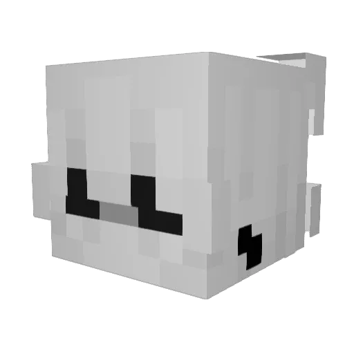 Traxerisback Minecraft avatar head, 3D render