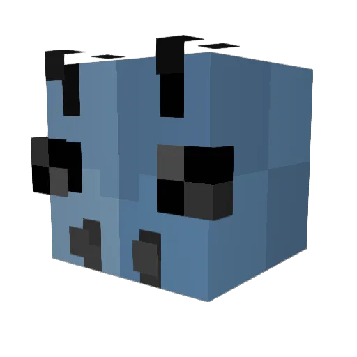 Traxll Minecraft avatar head, 3D render
