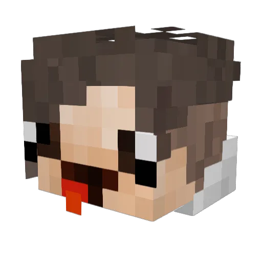 Traxor94 Minecraft avatar head, 3D render