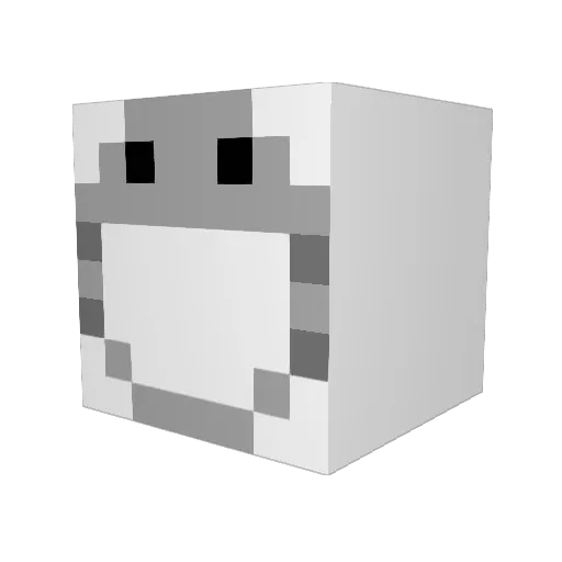 TraxxyStar Minecraft avatar head, 3D render