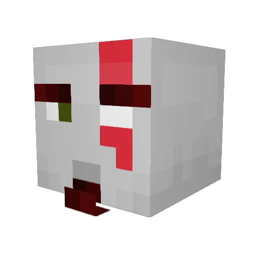 Tray57 Minecraft avatar head, 3D render