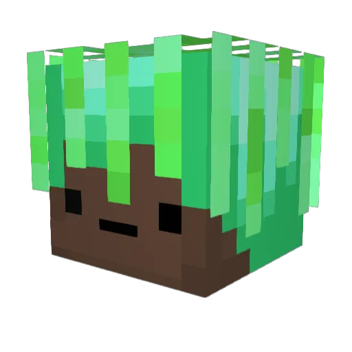 TrayForReal Minecraft avatar head, 3D render