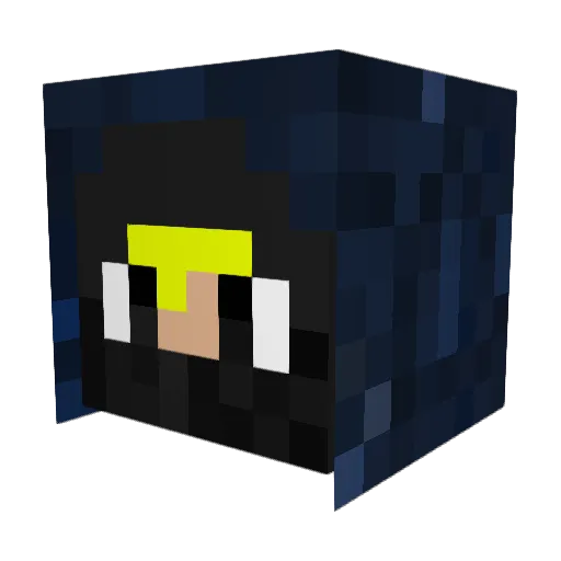 Trayshar Minecraft avatar head, 3D render