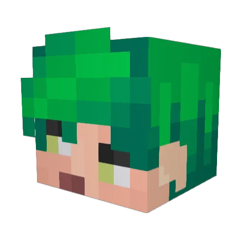 Traze_Florian Minecraft avatar head, 3D render