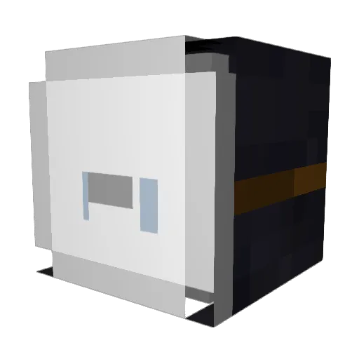 TrazpMC Minecraft avatar head, 3D render