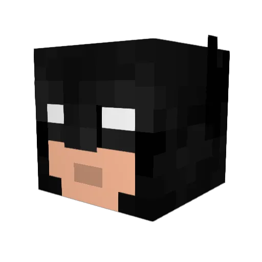 TrdoprobacTex Minecraft avatar head, 3D render