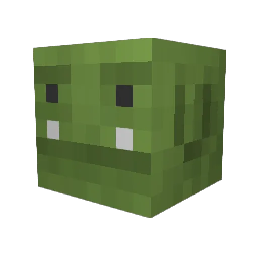 Trdrin Minecraft avatar head, 3D render